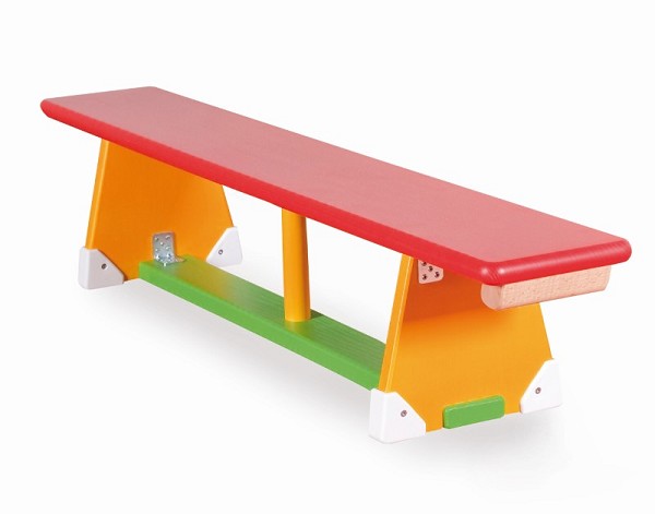 Turnbank aus Holz, bunt 887