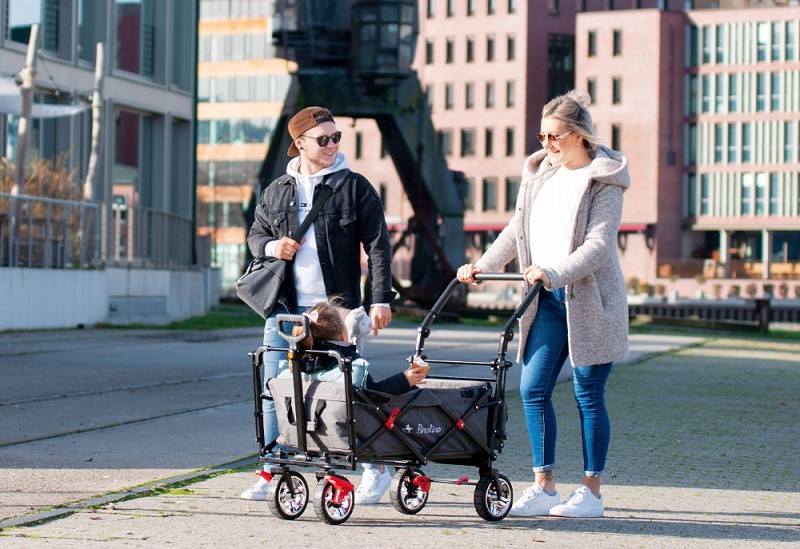 Klapp-Bollerwagen Plus Familie oben Klapp-Bollerwagen Plus Familie oben