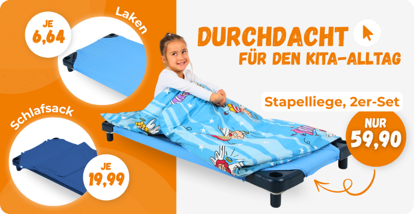 Stapelliege blau 2er-Set in verschiedenen Größen