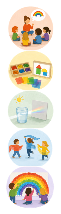 regenbogen in der kita 
