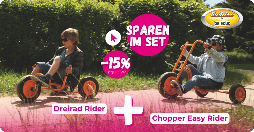 Fahrzeug-Sparset Chopper Easy Rider + Dreirad Rider