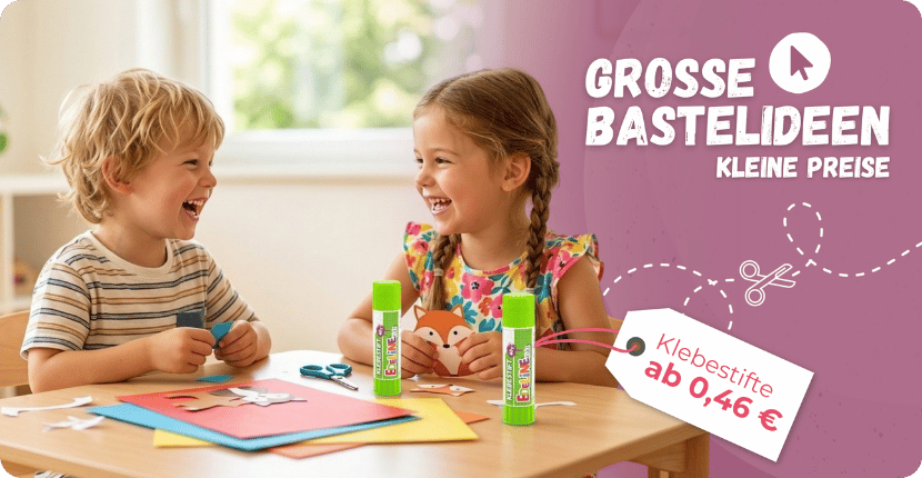 Günstiges Bastelmaterial für Kita, Hort und Schule 