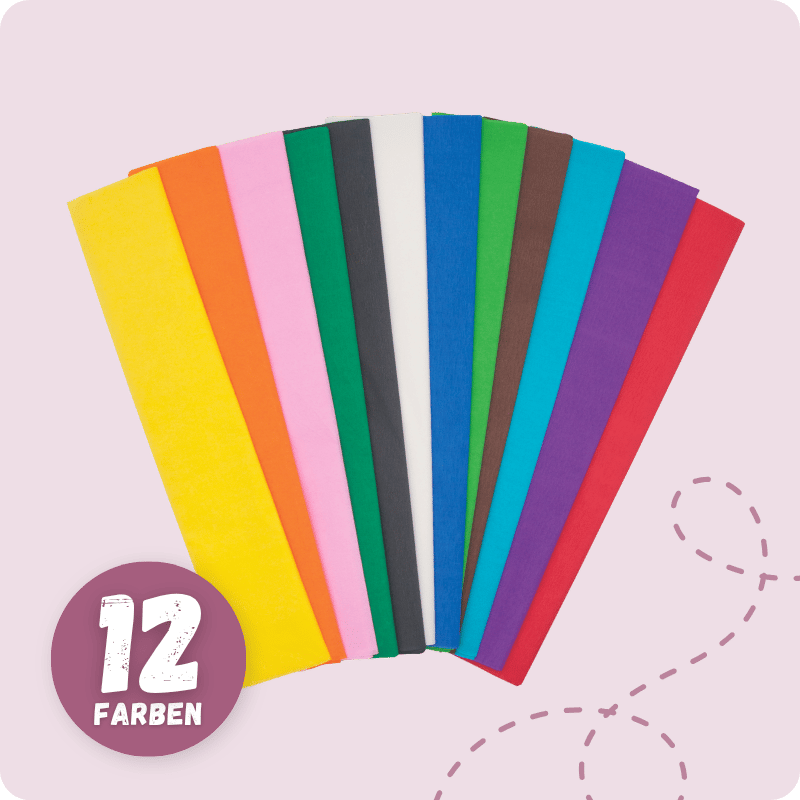 Krepp-Papier Set bunt Kita