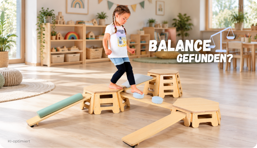 Kletterpodeste Balance trainieren Kita