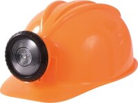 Bauhelm mit Lampe orange 764