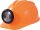 Bauhelm mit Lampe orange 764