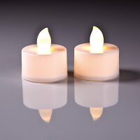 Teelichter LED hellgelb mit Batterien 2er Set 187