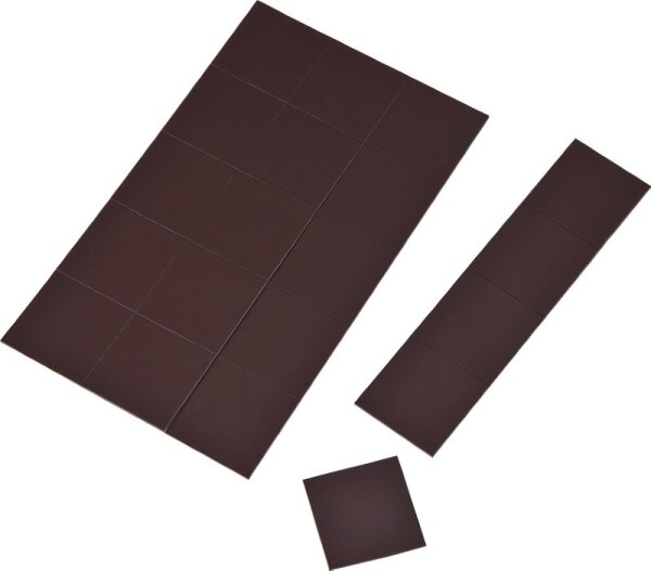 Magnet-Quadrate selbstklebend 60er Set 162