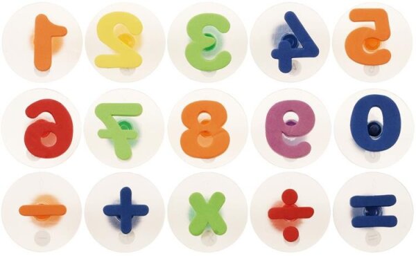 Stempel Zahlen bunt 798