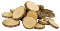Naturholzscheiben rund groß, 1 kg 118