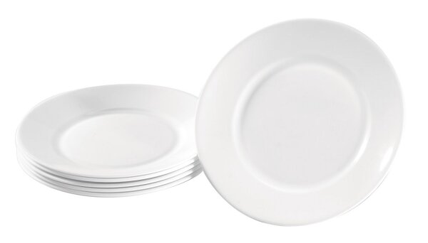 Teller Hartglas klein 6 Stück 528