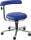 Erzieher/in Stuhl blau 34-41 cm mit freilaufenden Rollen 196