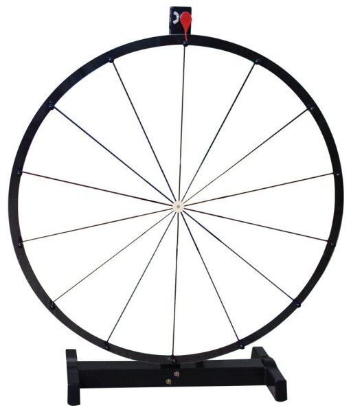 Glücksrad 60 cm weiß inkl. Schwamm & Whiteboardmarker 28