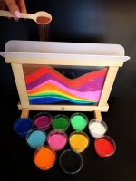 Kreativ-Rahmen mit Sand
