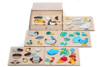 Magnetpuzzle Vögel