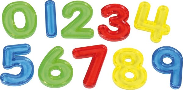 Transparente Zahlen 30 Stück 88