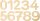Holzzahlen 0-9 345