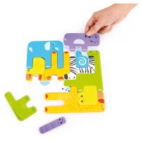 Sensorik Puzzle Tiere 12er Set 779