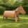 Outdoor Holzpferd 50 cm von hinten