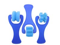 Musterroller 2,5 cm 3er Set blau 569