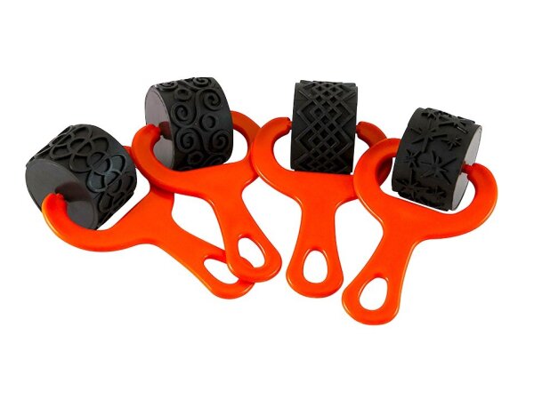 Mal- und Knet-Strukturroller 4er Set Nr 2 492