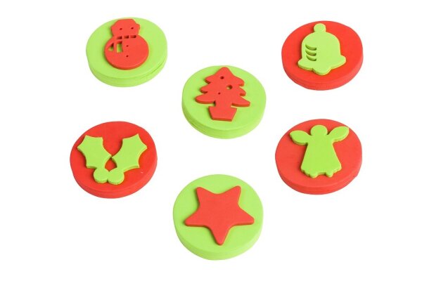 Handflächenstempel Weihnachten 6er Set 380