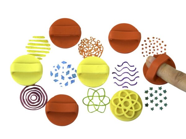 Fingerstempel Muster 8er Set 42
