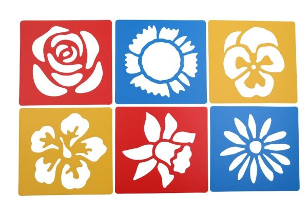 Stencil Blumen 575