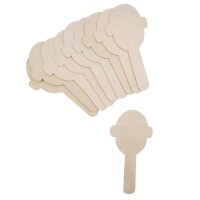 Gesichter Holzbastelstäbchen 10er Set 435