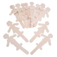 Menschen Holzbastelstäbchen 12er Set 879