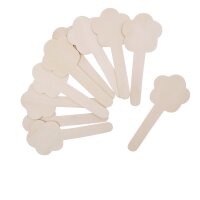 Blumen Holzbastelstäbchen 10er Set 270