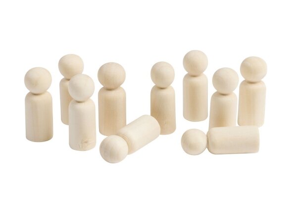 Menschen und Tiere aus Holz 10er Set klein 407
