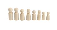 Menschenfamilie aus Holz 8er Set 136