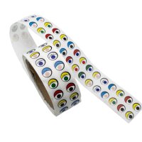 Bunte Augensticker auf der Rolle 2000er Set 363