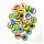 Bunte Drachenaugen 30er Set 821