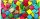Quadrate aus Kokosnussschalen bunt 150g 610
