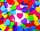 Bunte Filz-Herzen 100er Set 713