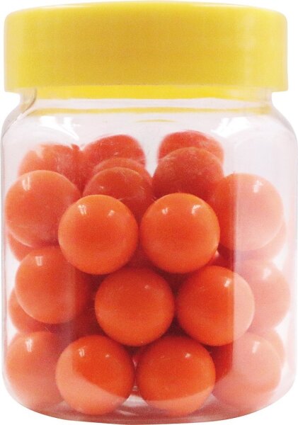 40 orangene Perlen zu Perlenbild-Baukasten 538