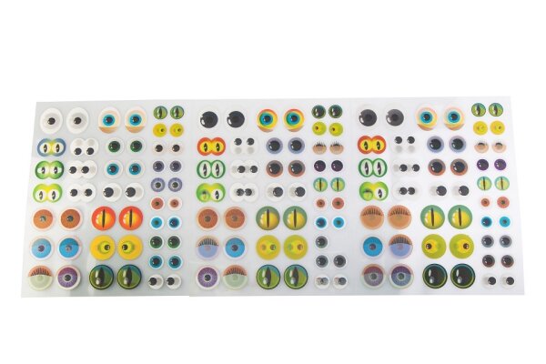 Bunte Wackelaugen 144er Set 637