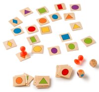 Lernspiel Form & Farbe Stick the shape