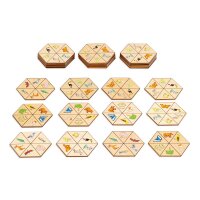 Zuordnungsspiel Hexagon Natur