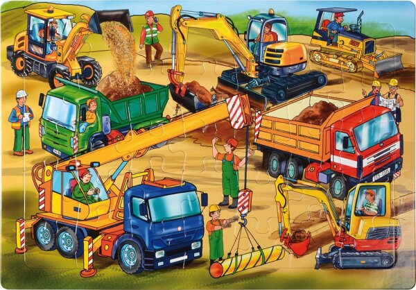 Puzzle Baumaschinen 668