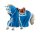 Turnierpferd blau Spielfigur 357