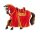 Turnierpferd rot Spielfigur 588