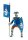 Turnierritter blau Spielfigur 66