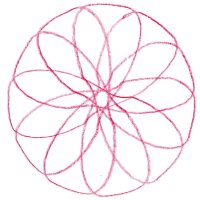 Mandala-Kreisel 2-teilig 10,5 cm 6er Set