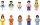 Klemmbaustein-Set Minifiguren 20 Stück