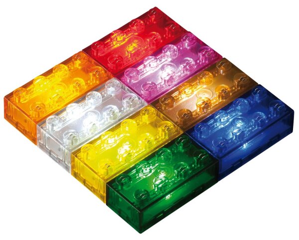 Klemmbaustein-Set Light Stax KIGA 360 Stück 157