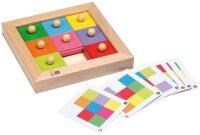 Holz Schiebespiel mit 6 Karten 420