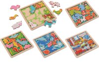 Holzpuzzles 5er Set 83